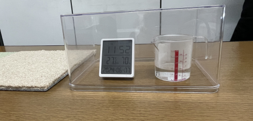 ウール除湿実験②