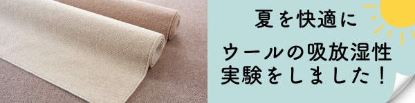 ウールの吸放湿性実験をしました！