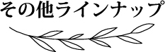 その他ラインナップ
