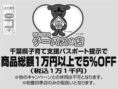 千葉県子育て支援【チーパス】について