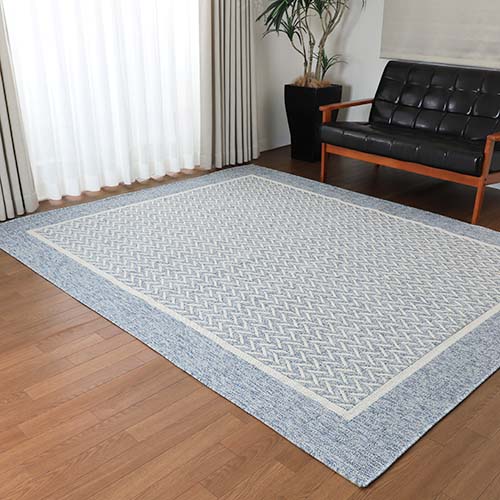 rivendell リベンデル タフティングラグ カーペット bluelug