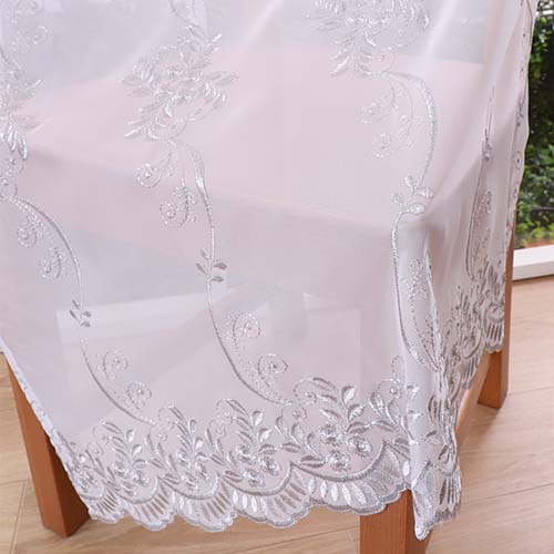 紅と白の牡丹飾のタペストリー Cotton Linen Big Flower Embroidery Dress | Pasand by ne