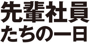 先輩社員たちの一日